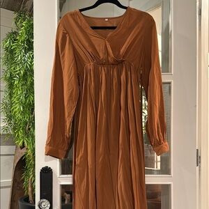 Elegant rust dress